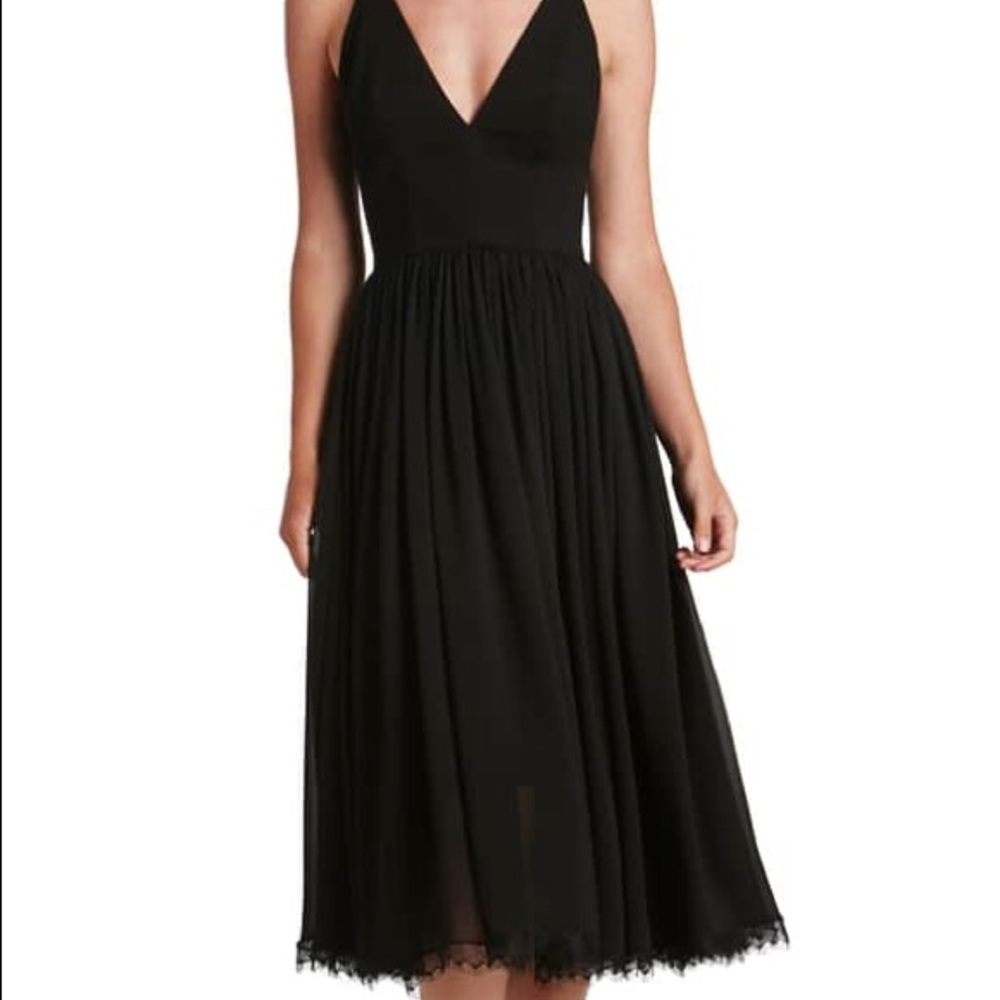 Dress the Population Navy Midi Dress - XS